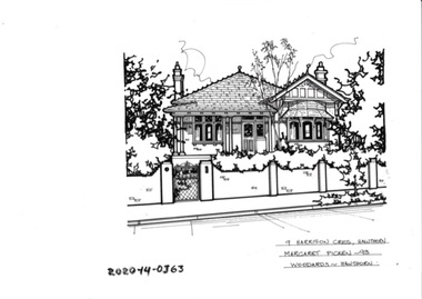 Drawing - Property Illustration, 9 Harrison Crescent, Hawthorn