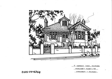 Drawing - Property Illustration, 9 Harrison Crescent, Hawthorn