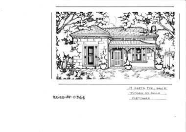 Drawing - Property Illustration, 9 Harts Parade, Hawthorn East