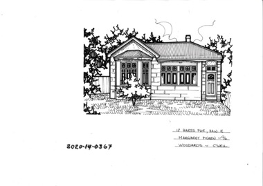 Drawing - Property Illustration, 18 Harts Parade, Hawthorn East