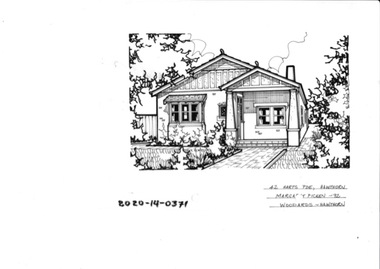 Drawing - Property Illustration, 42 Harts Parade, Hawthorn East