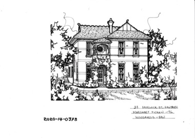 Drawing - Property Illustration, 38 Havelock Road, Hawthorn East, 1993