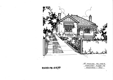 Drawing - Property Illustration, 45 Havelock Road, Hawthorn East, 1993