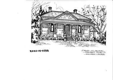 Drawing - Property Illustration, 5 Henry Street, Hawthorn
