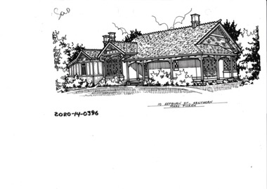 Drawing - Property Illustration, 10 Hepburn Street, Hawthorn