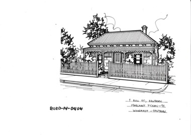 Drawing - Property Illustration, 7 Hull Street, Hawthorn