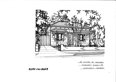 Drawing - Property Illustration, 24 Hunter Street, Hawthorn