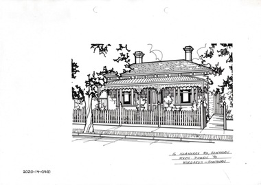 Drawing - Property Illustration, 16 Illawarra Road, Hawthorn, 1993