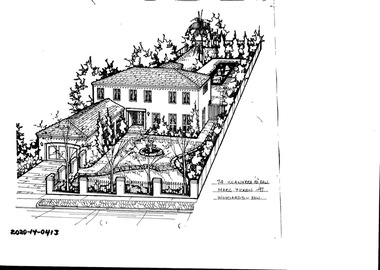 Drawing - Property Illustration, 74 Illawarra Road, Hawthorn
