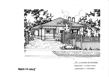 Drawing - Property Illustration, 89 Illawarra Road, Hawthorn, 1993