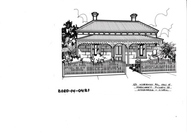 Drawing - Property Illustration, 23 Invermay Grove, Hawthorn East, 1993
