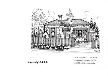 Drawing - Property Illustration, 44 Invermay Grove, Hawthorn East, 1993