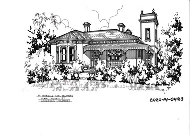 Drawing - Property Illustration, 19 Isabella Grove, Hawthorn, 1993