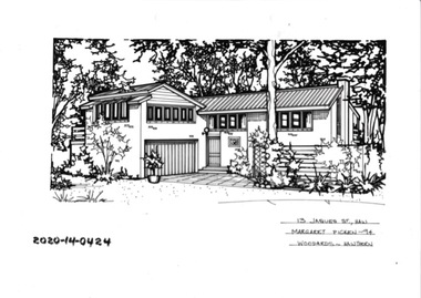 Drawing - Property Illustration, 13 Jaques Street, Hawthorn East, 1993