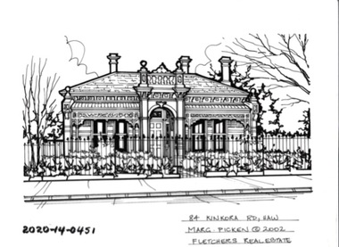 Drawing - Property Illustration, 84 Kinkora Road, Hawthorn, 1993