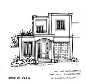 Drawing - Property Illustration, 3 Kooyong Close, Hawthorn East