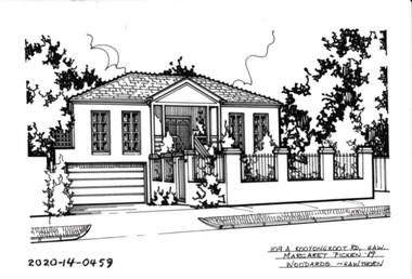 Drawing - Property Illustration, 109A Kooyongkoot Road, Hawthorn, 1993
