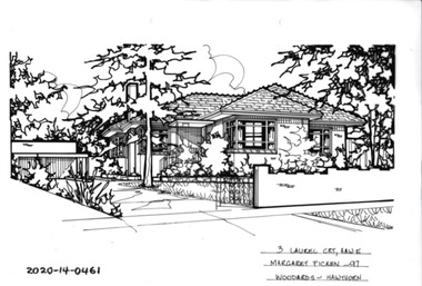 Drawing - Property Illustration, 3 Laurel Court, Hawthorn East, 1993