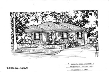 Drawing - Property Illustration, 7 Laurel Court, Hawthorn East, 1993