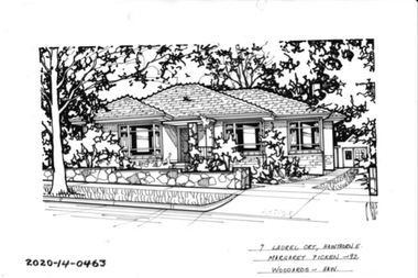 Drawing - Property Illustration, 7 Laurel Court, Hawthorn East