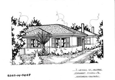 Drawing - Property Illustration, 7 Lennox Street, Hawthorn