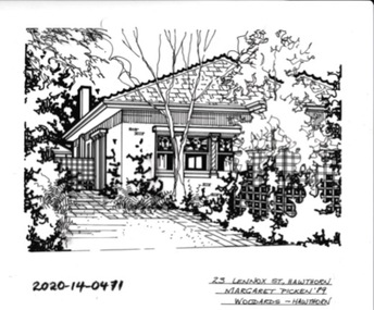 Drawing - Property Illustration, 23 Lennox Street, Hawthorn
