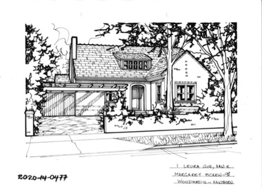 Drawing - Property Illustration, 1 Leura Grove, Hawthorn East