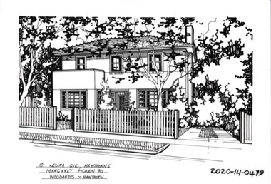 Drawing - Property Illustration, 10 Leura Grove, Hawthorn East