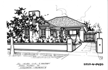 Drawing - Property Illustration, 26 Leura Grove, Hawthorn East