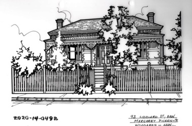 Drawing - Property Illustration, 93 Liddiard Street, Hawthorn