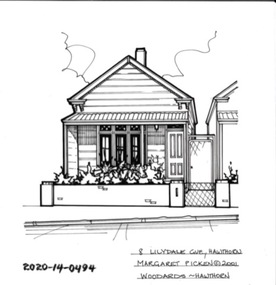 Drawing - Property Illustration, 8 Lilydale Grove, Hawthorn East, 1993
