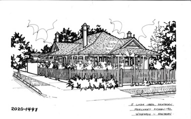 Drawing - Property Illustration, 5 Linda Crescent, Hawthorn