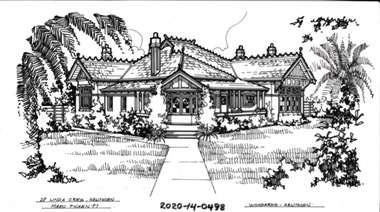 Drawing - Property Illustration, 28 Linda Crescent, Hawthorn, 1993