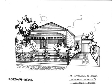 Drawing - Property Illustration, 18 Lingwell Road, Hawthorn East, 1993