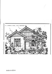 Drawing - Property Illustration, 63 Lingwell Road, Hawthorn East, 1993