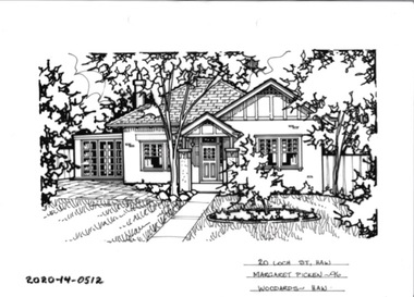 Drawing - Property Illustration, 20 Loch Street, Hawthorn East