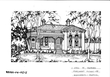 Drawing - Property Illustration, 1 Lyall Street, Hawthorn