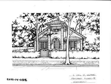 Drawing - Property Illustration, 6 Lyall Street, Hawthorn
