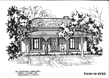 Drawing - Property Illustration, 26 Lyndhurst Crescent, Hawthorn