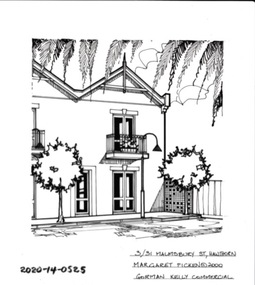 Drawing - Property Illustration, 3/31 Malmsbury Street, Hawthorn