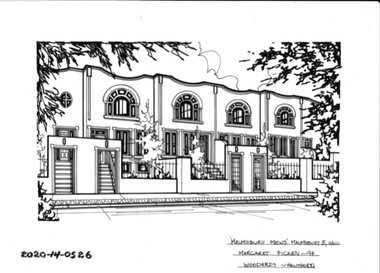 Drawing - Property Illustration, 'Malmsbury Mews'  Malmsbury Street, Hawthorn