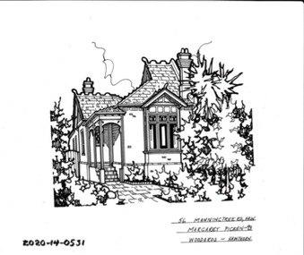 Drawing - Property Illustration, 56 Manningtree Road, Hawthorn, 1993