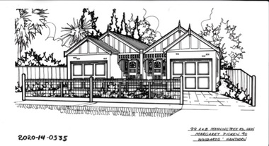 Drawing - Property Illustration, 99 A&B Manningtree Road, Hawthorn
