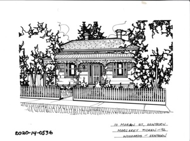Drawing - Property Illustration, 10 Marian Street, Hawthorn