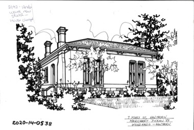Drawing - Property Illustration, 7 Mary Street, Hawthorn