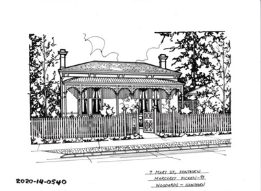 Drawing - Property Illustration, 7 Mary Street, Hawthorn