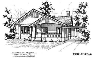 Drawing - Property Illustration, 44 Mary Street, Hawthorn