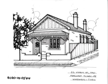 Drawing - Property Illustration, 52 Mason Street, Hawthorn, 1993