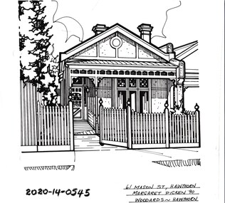 Drawing - Property Illustration, 61 Mason Street, Hawthorn