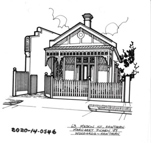 Drawing - Property Illustration, 63 Mason Street, Hawthorn